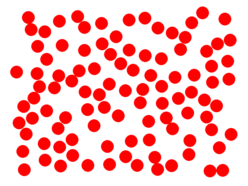 Flashcard with 100 dots